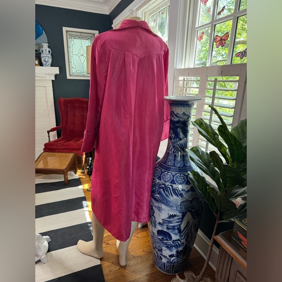 Vintage A Marfay Original Fuchsia Quilted Jacket Floral patch appliqué - Picture 7 of 15